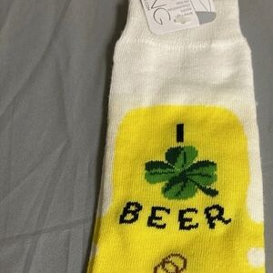 Novelty Socks - Beer / St Patricks Day / Funny Gift - Knee High - NWT OS